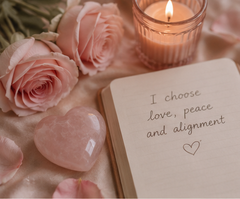 Soft romantic spiritual setting
